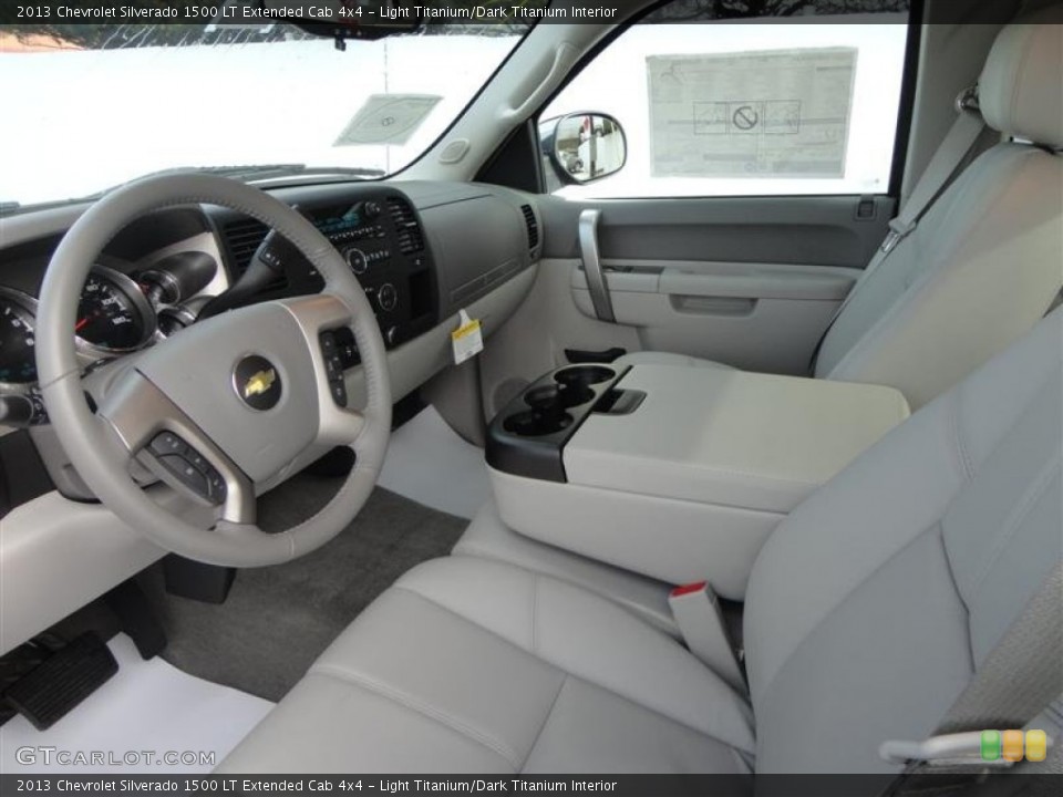 Light Titanium/Dark Titanium Interior Prime Interior for the 2013 Chevrolet Silverado 1500 LT Extended Cab 4x4 #75998083