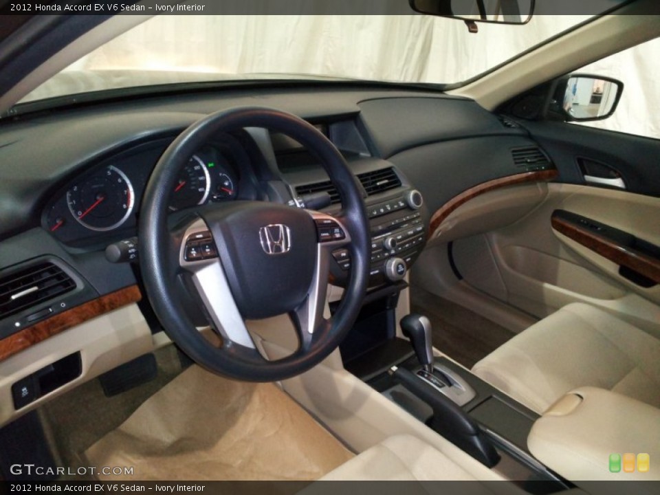 Ivory Interior Prime Interior for the 2012 Honda Accord EX V6 Sedan #76001824