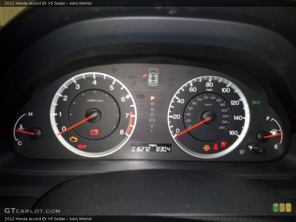 Ivory Interior Gauges for the 2012 Honda Accord EX V6 Sedan #76001873