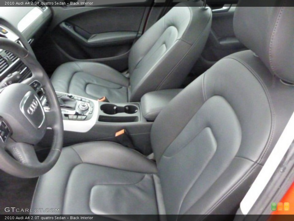 Black Interior Front Seat for the 2010 Audi A4 2.0T quattro Sedan #76003000