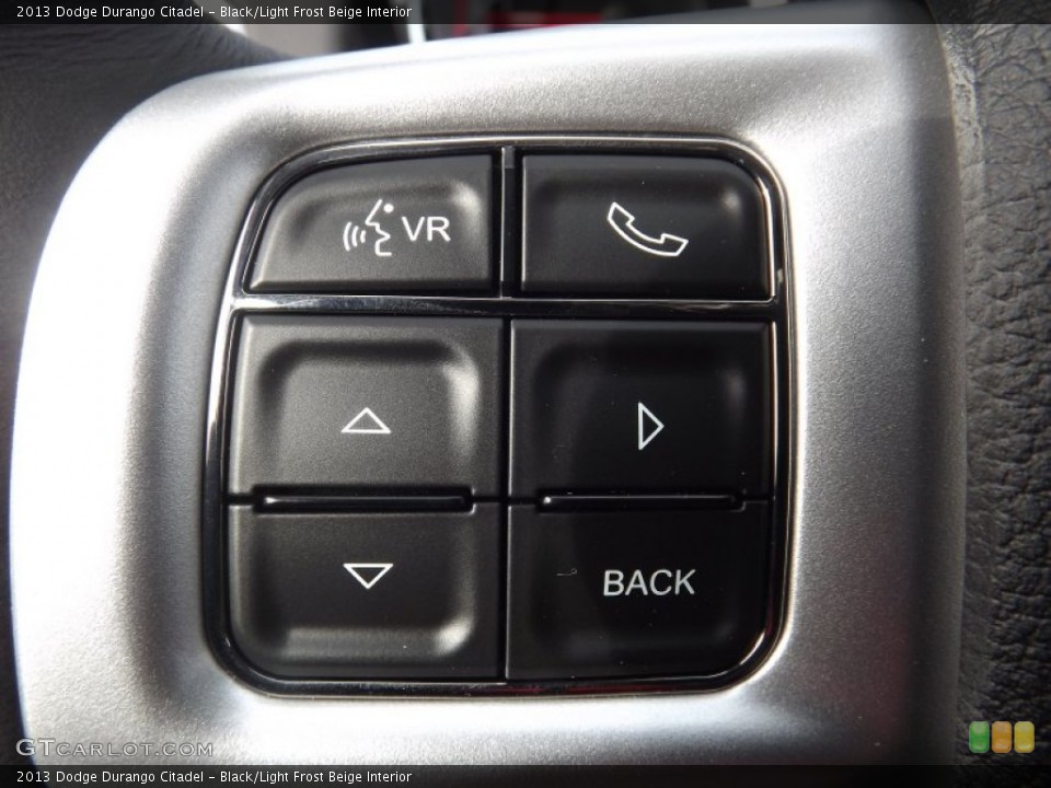 Black/Light Frost Beige Interior Controls for the 2013 Dodge Durango Citadel #76003204