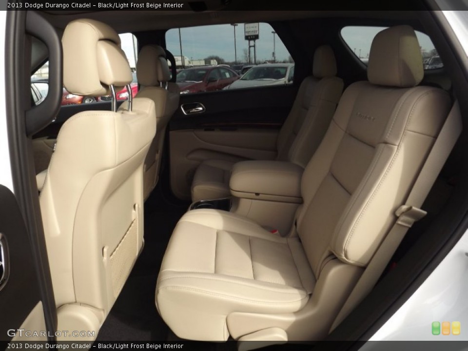 Black/Light Frost Beige Interior Rear Seat for the 2013 Dodge Durango Citadel #76003330