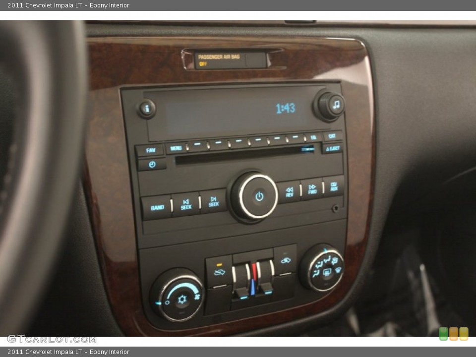 Ebony Interior Controls for the 2011 Chevrolet Impala LT #76003501