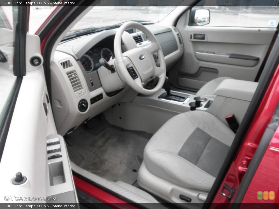 Stone Interior Prime Interior for the 2008 Ford Escape XLT V6 #76004207