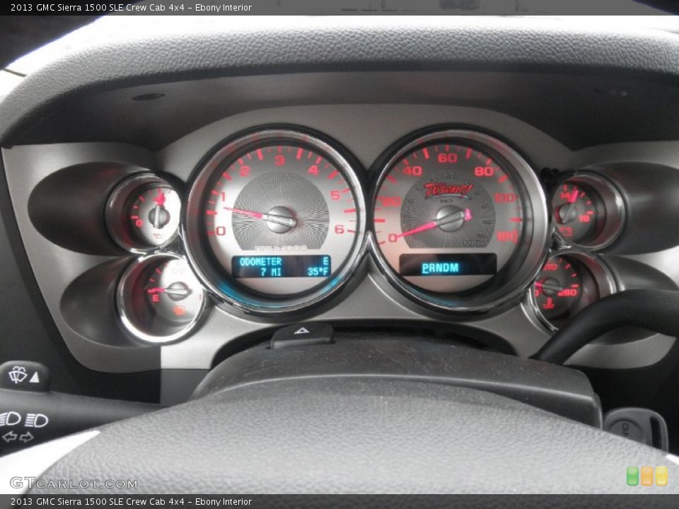 Ebony Interior Gauges for the 2013 GMC Sierra 1500 SLE Crew Cab 4x4 #76004869