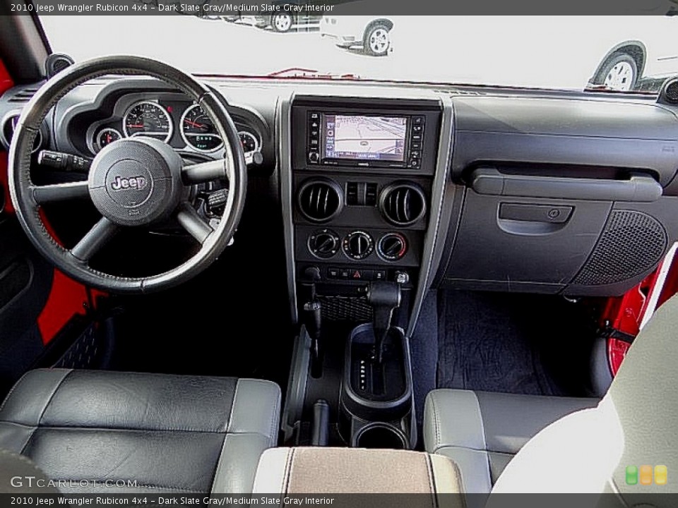 Dark Slate Gray/Medium Slate Gray Interior Dashboard for the 2010 Jeep Wrangler Rubicon 4x4 #76004884