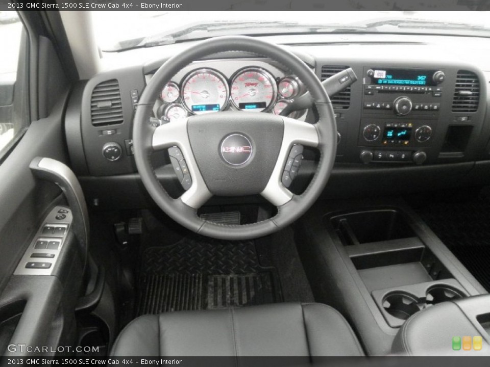 Ebony Interior Dashboard for the 2013 GMC Sierra 1500 SLE Crew Cab 4x4 #76004956