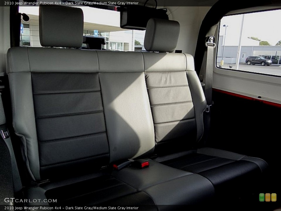 Dark Slate Gray/Medium Slate Gray Interior Rear Seat for the 2010 Jeep Wrangler Rubicon 4x4 #76005037