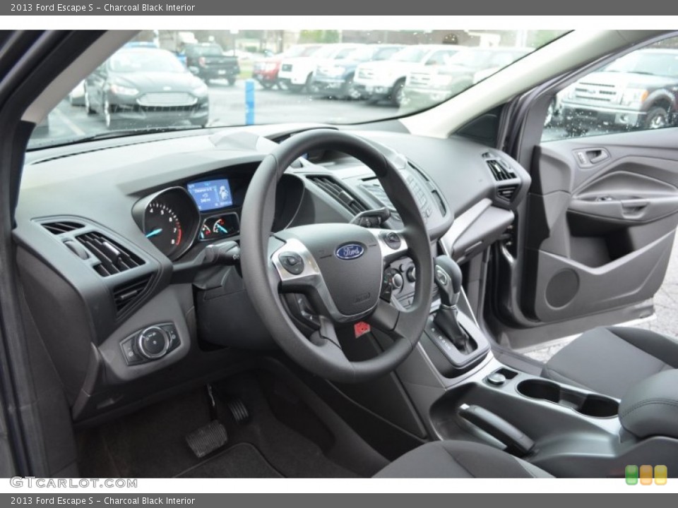 Charcoal Black Interior Dashboard for the 2013 Ford Escape S #76005274