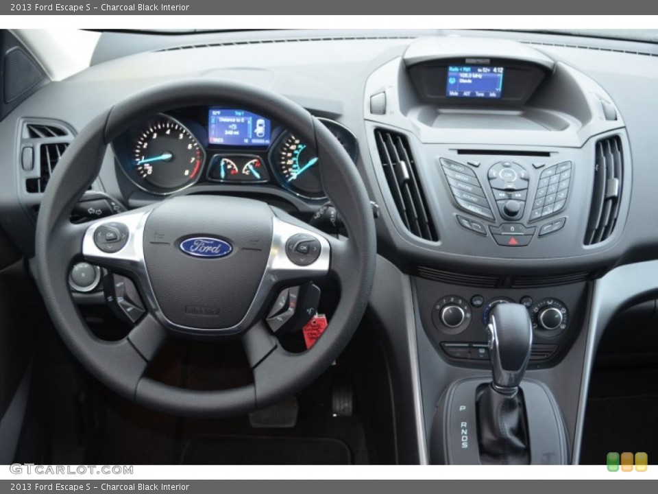 Charcoal Black Interior Dashboard for the 2013 Ford Escape S #76005442