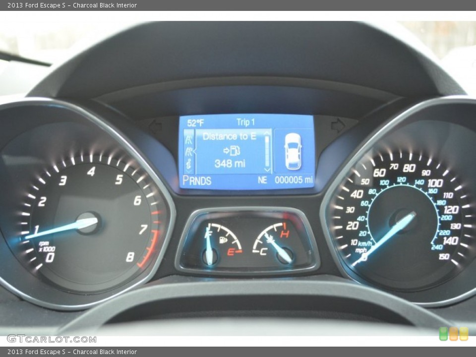 Charcoal Black Interior Gauges for the 2013 Ford Escape S #76005523