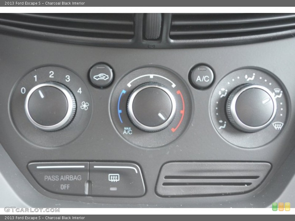 Charcoal Black Interior Controls for the 2013 Ford Escape S #76005628