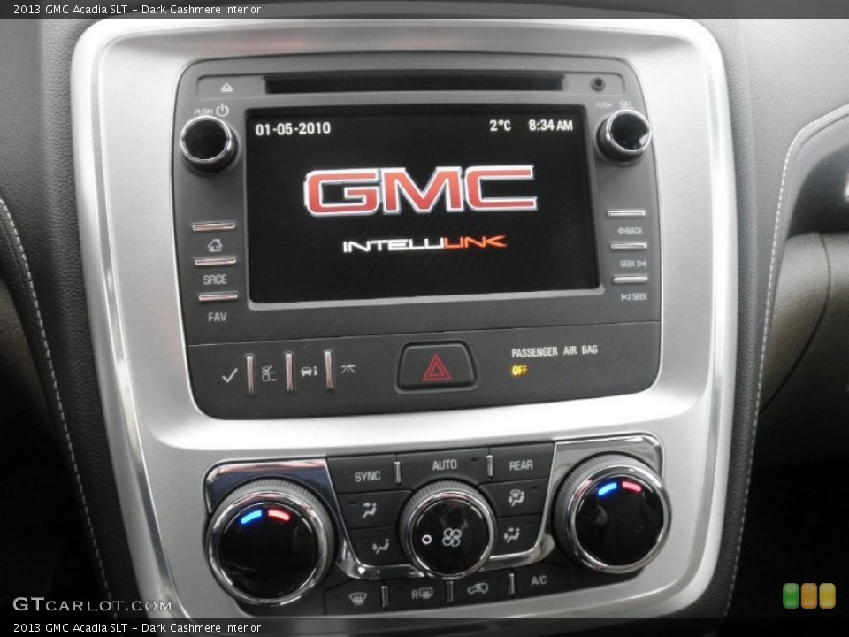 Dark Cashmere Interior Controls for the 2013 GMC Acadia SLT #76005885