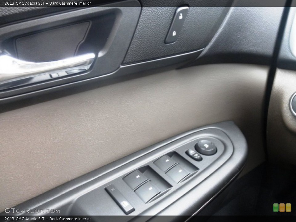Dark Cashmere Interior Controls for the 2013 GMC Acadia SLT #76006030