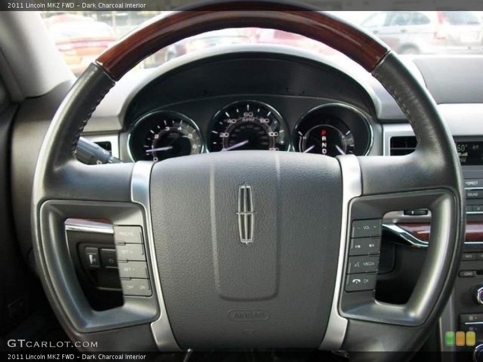 Dark Charcoal Interior Steering Wheel for the 2011 Lincoln MKZ FWD #76006138