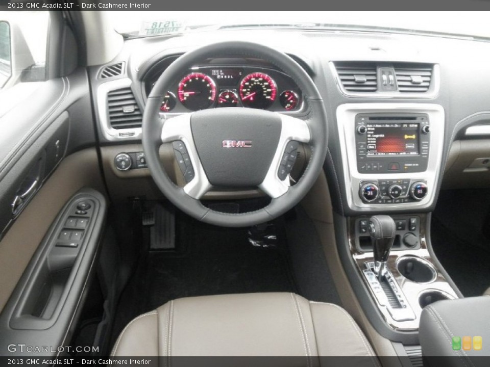 Dark Cashmere Interior Dashboard for the 2013 GMC Acadia SLT #76006143