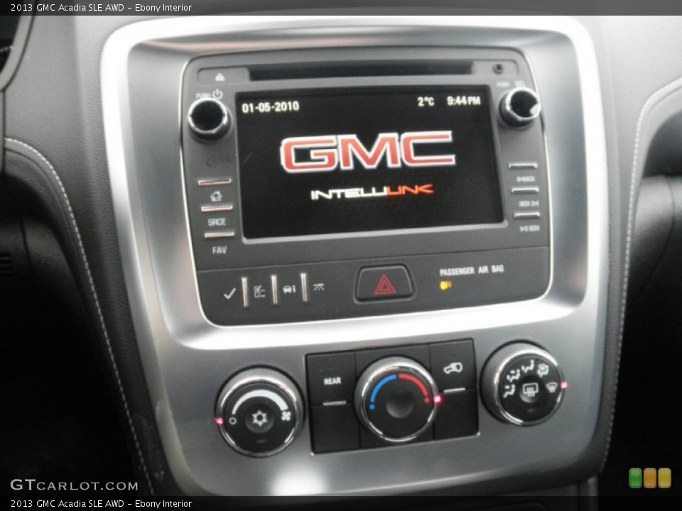 Ebony Interior Controls for the 2013 GMC Acadia SLE AWD #76006444