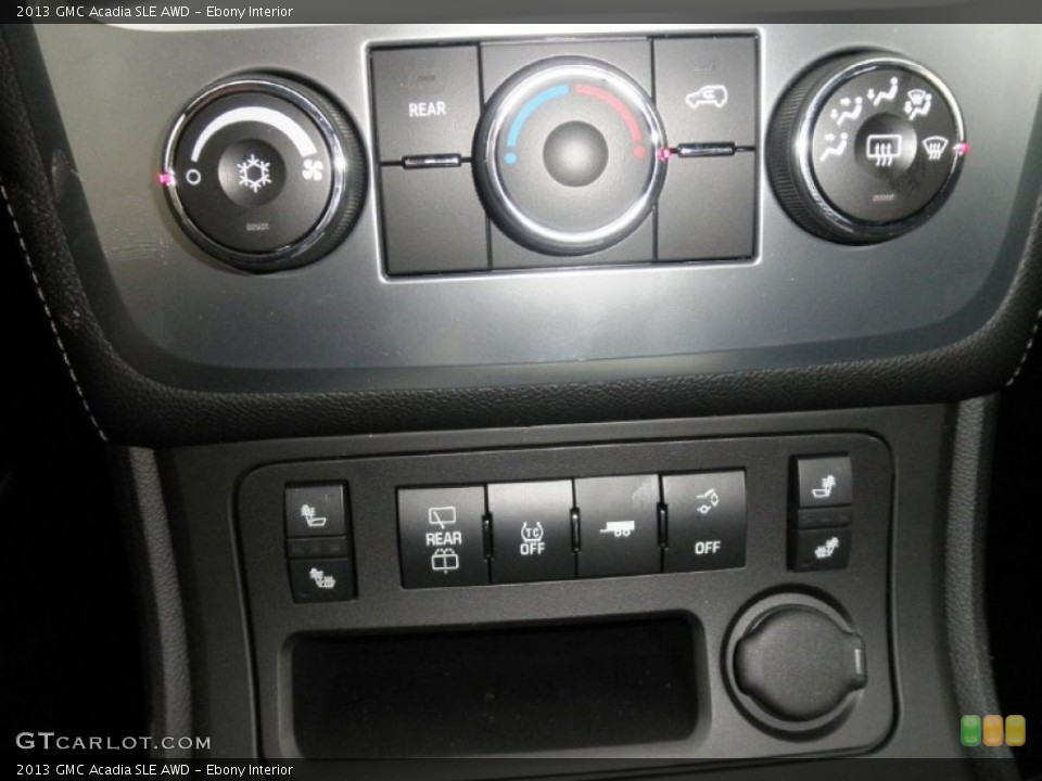 Ebony Interior Controls for the 2013 GMC Acadia SLE AWD #76006504