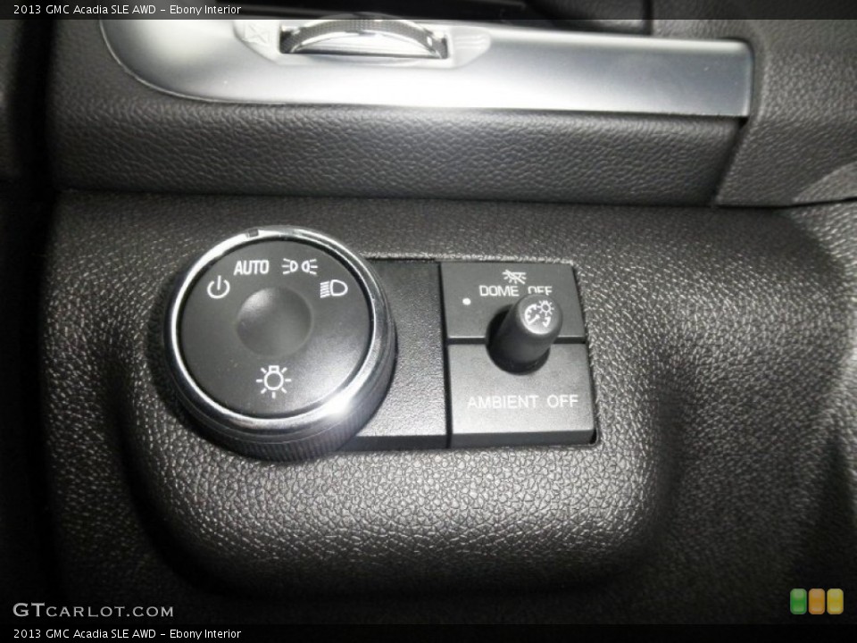 Ebony Interior Controls for the 2013 GMC Acadia SLE AWD #76006612