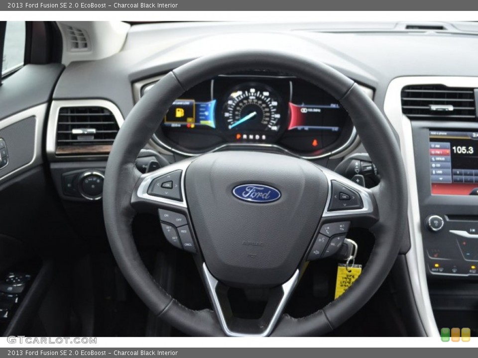 Charcoal Black Interior Steering Wheel for the 2013 Ford Fusion SE 2.0 EcoBoost #76006771