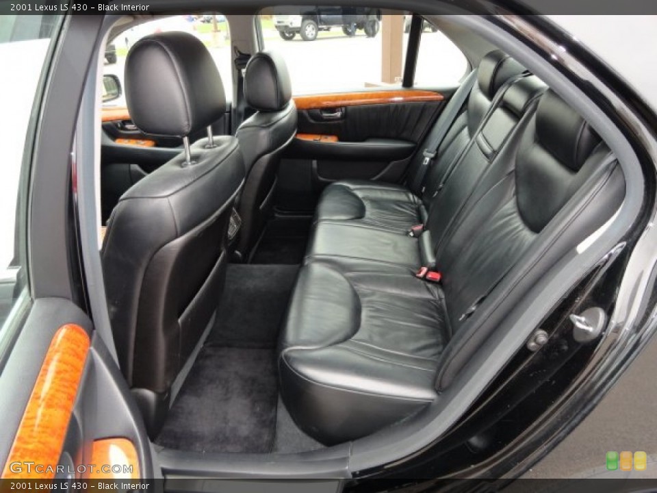Black Interior Rear Seat for the 2001 Lexus LS 430 #76007081