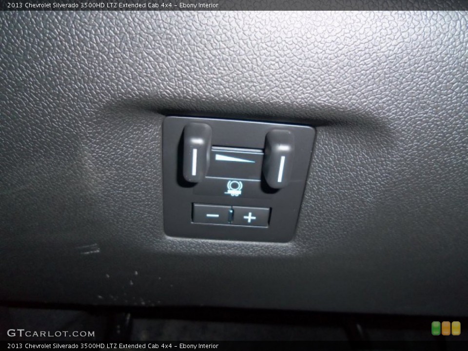 Ebony Interior Controls for the 2013 Chevrolet Silverado 3500HD LTZ Extended Cab 4x4 #76007839