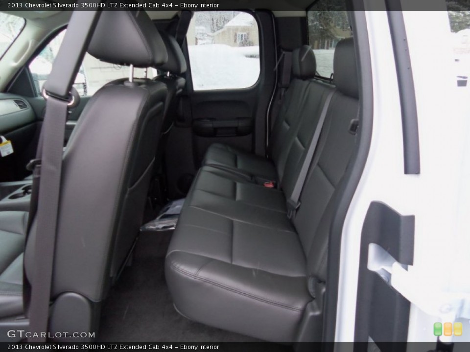 Ebony Interior Rear Seat for the 2013 Chevrolet Silverado 3500HD LTZ Extended Cab 4x4 #76007983