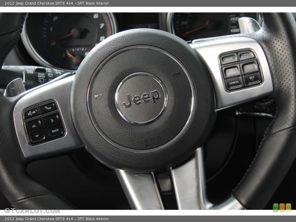 SRT Black Interior Steering Wheel for the 2012 Jeep Grand Cherokee SRT8 4x4 #76008056