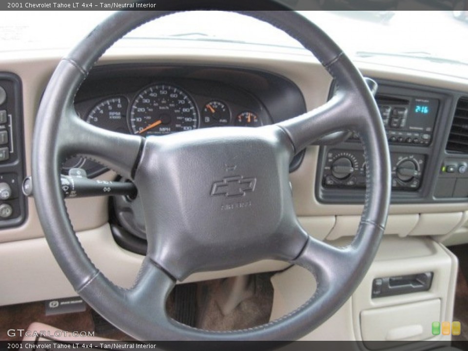 Tan/Neutral Interior Steering Wheel for the 2001 Chevrolet Tahoe LT 4x4 #76008323