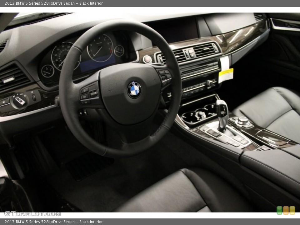 Black Interior Prime Interior for the 2013 BMW 5 Series 528i xDrive Sedan #76009129