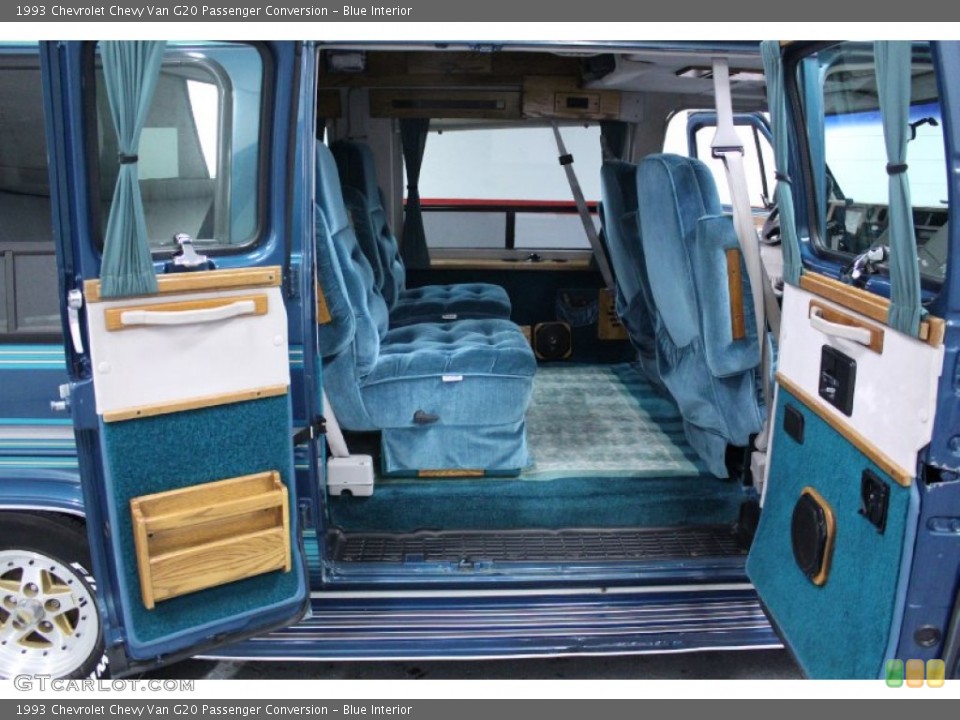 Blue Interior Photo for the 1993 Chevrolet Chevy Van G20 Passenger Conversion #76009684