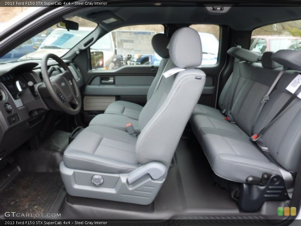 Steel Gray Interior Photo for the 2013 Ford F150 STX SuperCab 4x4 #76009988