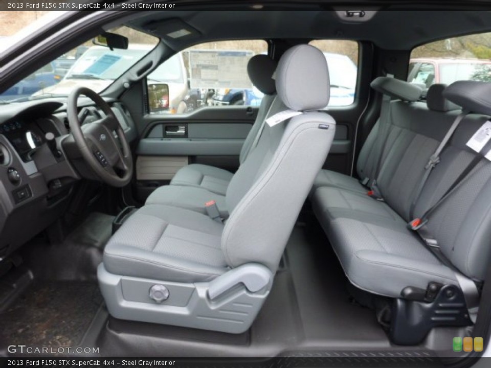 Steel Gray Interior Photo for the 2013 Ford F150 STX SuperCab 4x4 #76009988