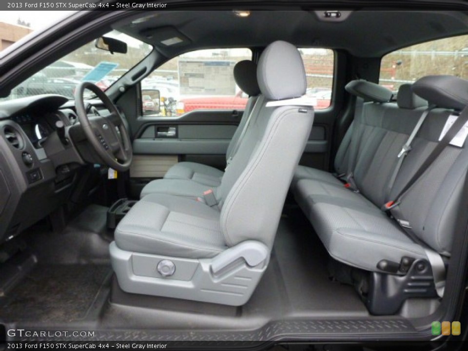 Steel Gray Interior Photo for the 2013 Ford F150 STX SuperCab 4x4 #76010167