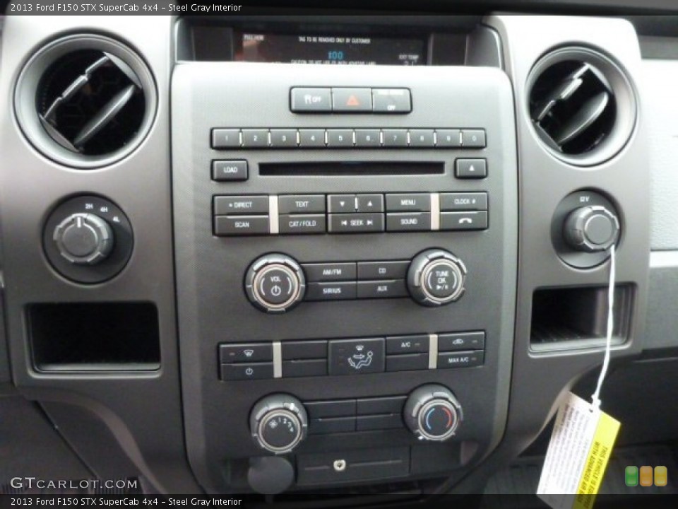 Steel Gray Interior Controls for the 2013 Ford F150 STX SuperCab 4x4 #76010198