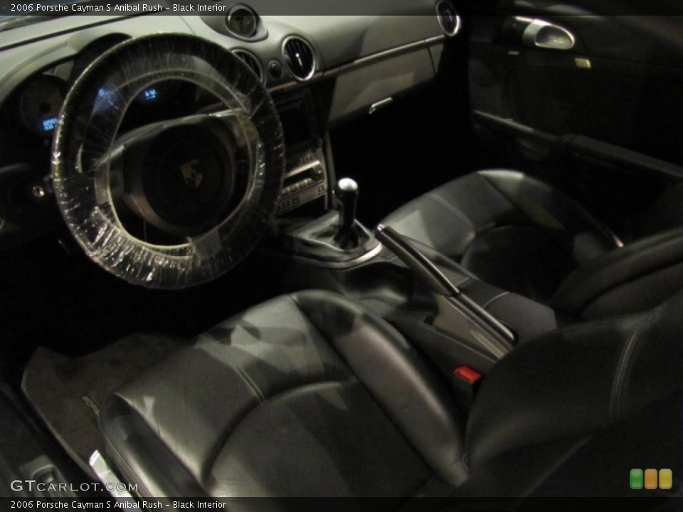 Black 2006 Porsche Cayman Interiors