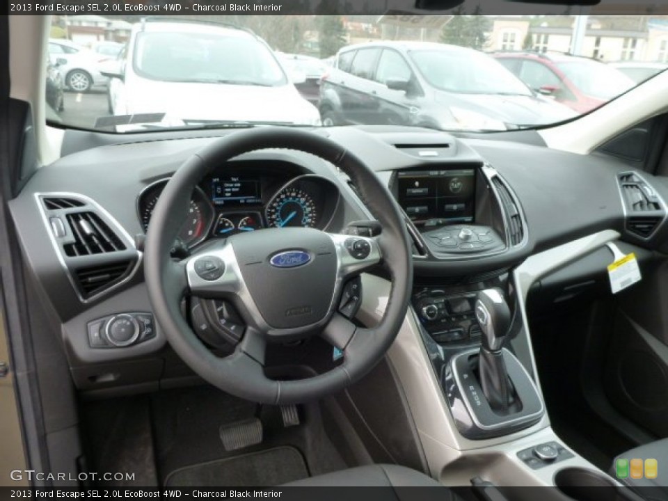 Charcoal Black Interior Dashboard for the 2013 Ford Escape SEL 2.0L EcoBoost 4WD #76010660