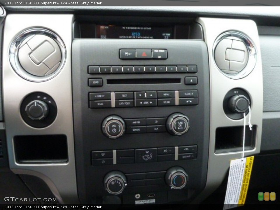 Steel Gray Interior Controls for the 2013 Ford F150 XLT SuperCrew 4x4 #76011060