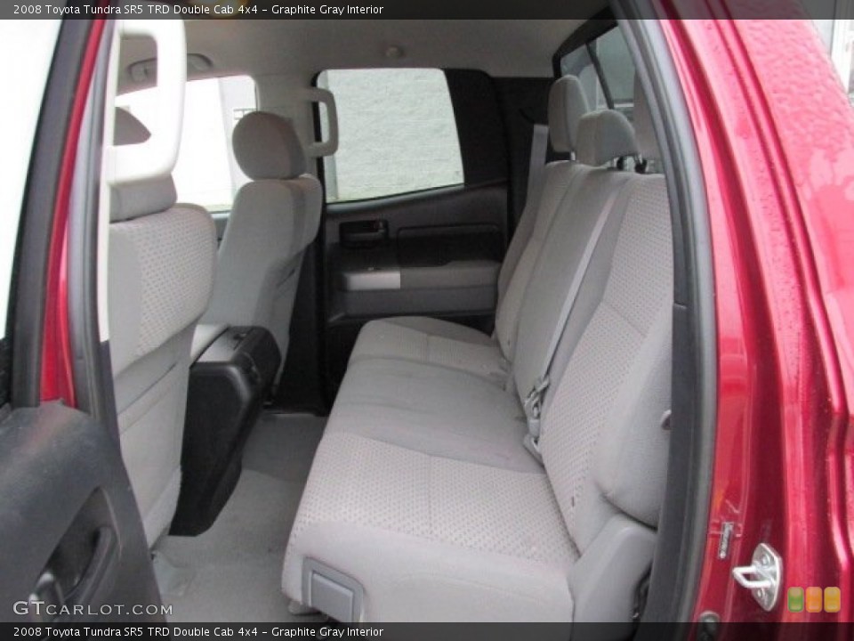 Graphite Gray Interior Rear Seat for the 2008 Toyota Tundra SR5 TRD Double Cab 4x4 #76011976