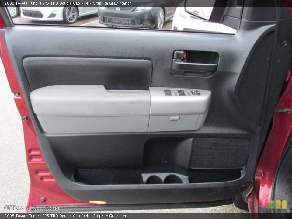 Graphite Gray Interior Door Panel for the 2008 Toyota Tundra SR5 TRD Double Cab 4x4 #76012021