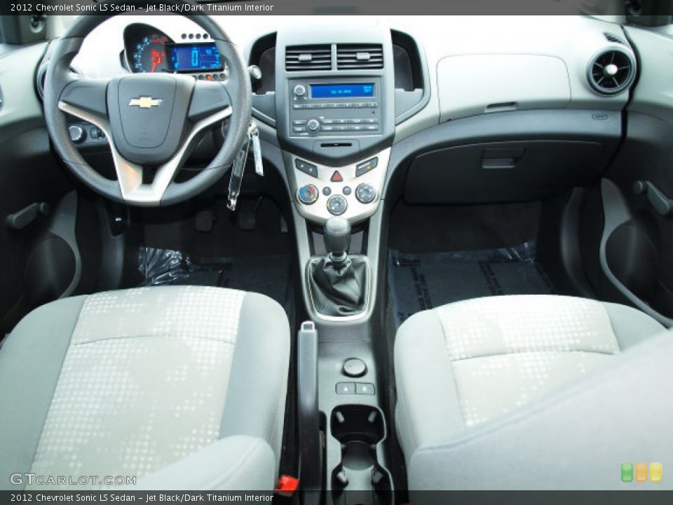 Jet Black/Dark Titanium Interior Dashboard for the 2012 Chevrolet Sonic LS Sedan #76012297