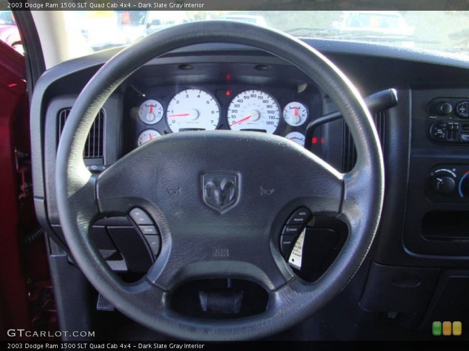 Dark Slate Gray Interior Steering Wheel for the 2003 Dodge Ram 1500 SLT Quad Cab 4x4 #76014200