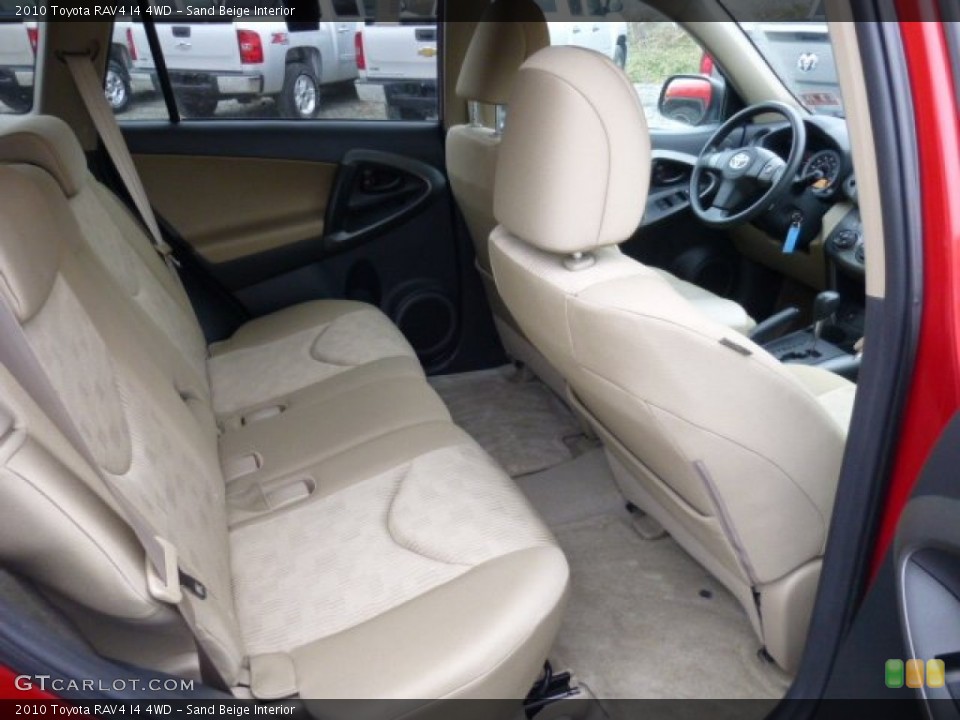 Sand Beige Interior Rear Seat for the 2010 Toyota RAV4 I4 4WD #76016938