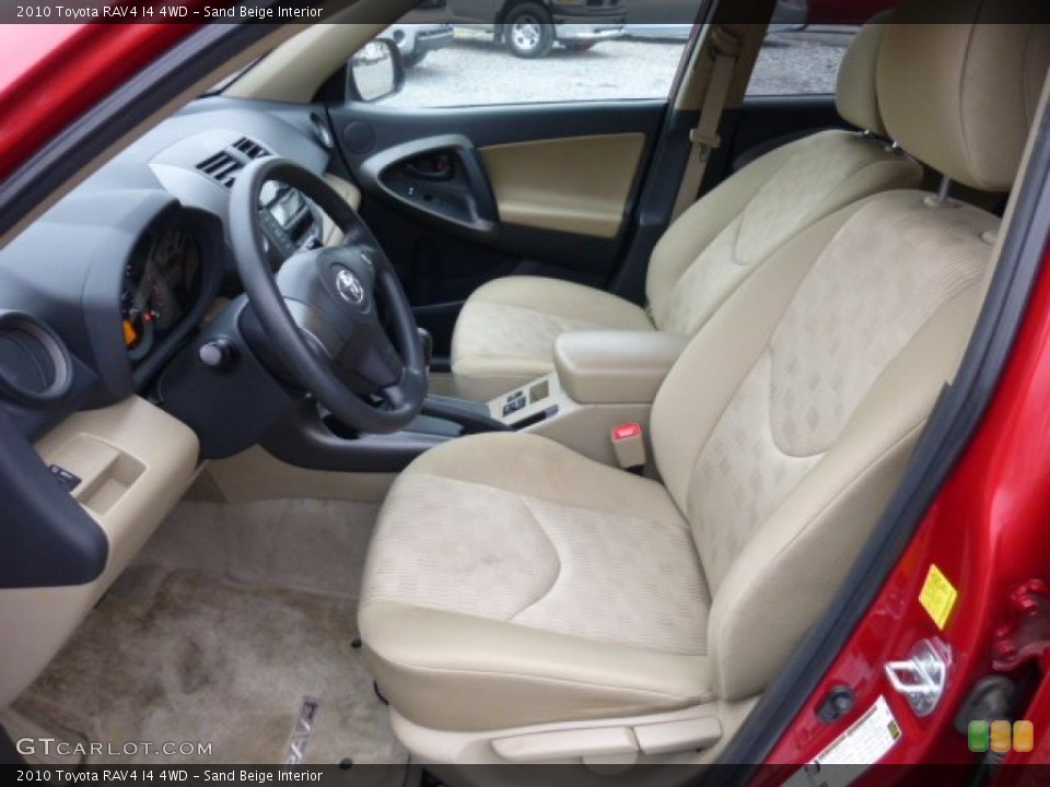 Sand Beige Interior Front Seat for the 2010 Toyota RAV4 I4 4WD #76016941