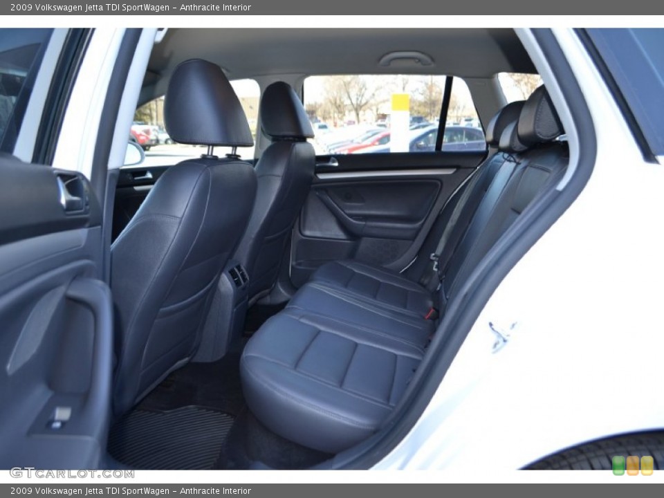 Anthracite Interior Rear Seat for the 2009 Volkswagen Jetta TDI SportWagen #76019046