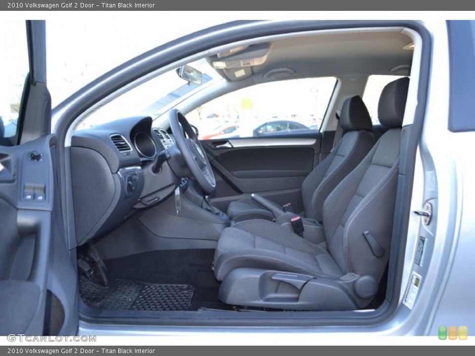 Titan Black Interior Photo for the 2010 Volkswagen Golf 2 Door #76019898