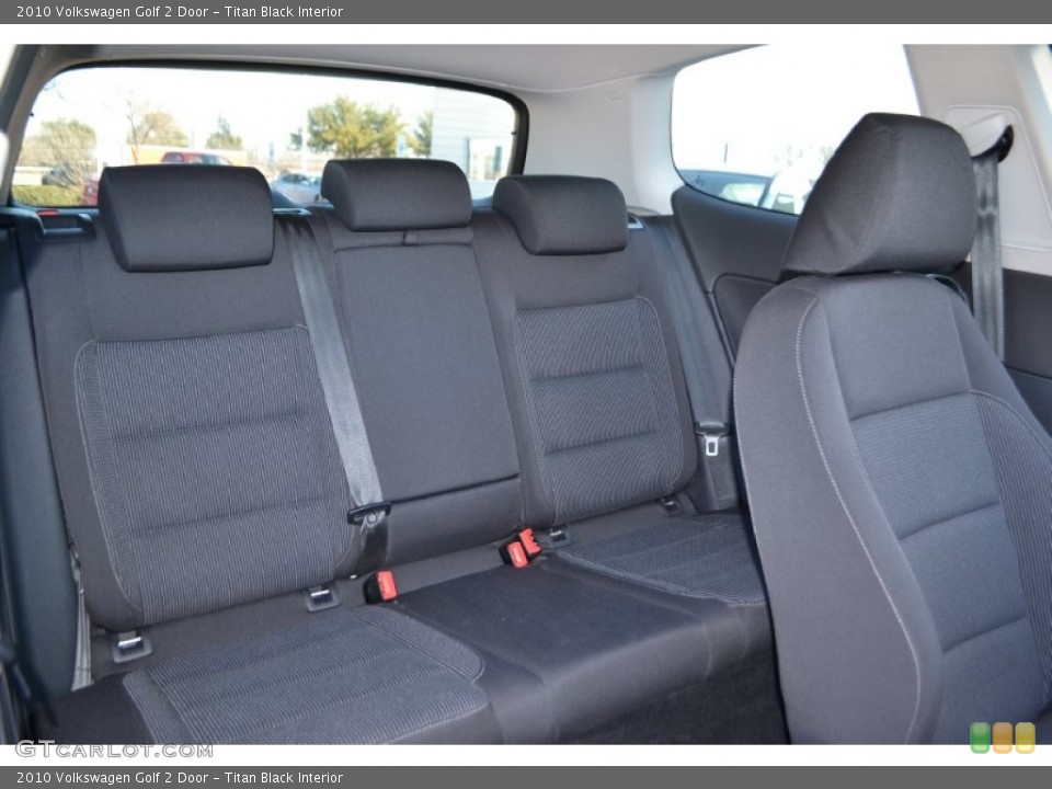 Titan Black Interior Rear Seat for the 2010 Volkswagen Golf 2 Door #76019937