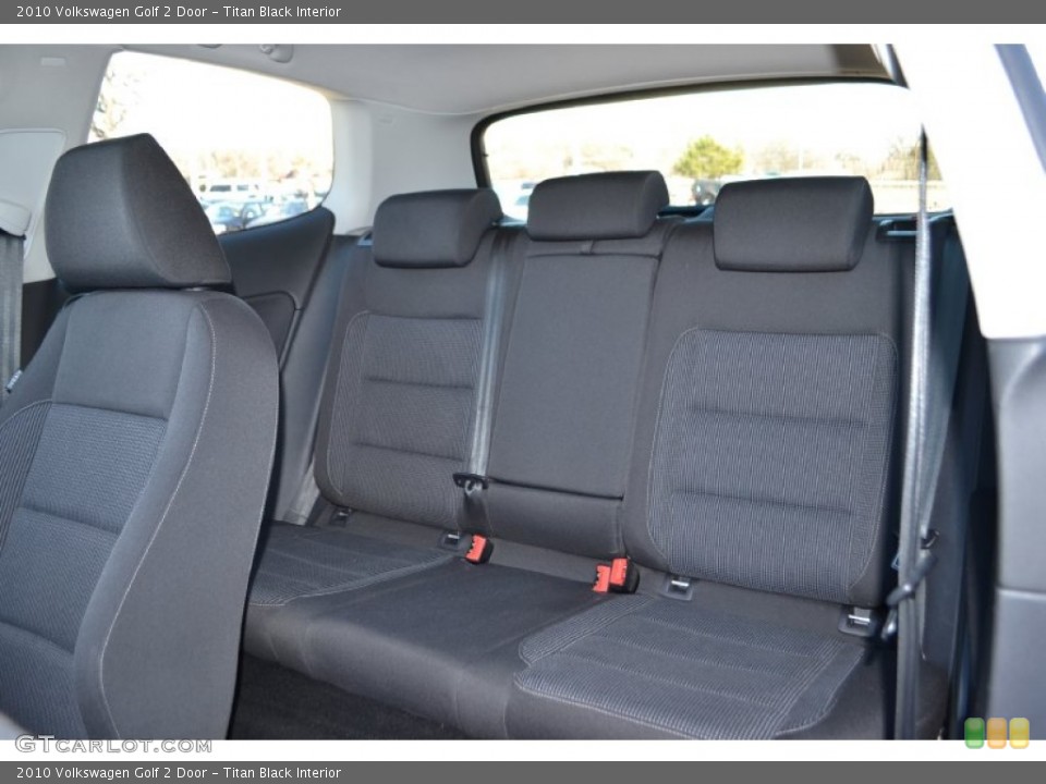 Titan Black Interior Rear Seat for the 2010 Volkswagen Golf 2 Door #76019955