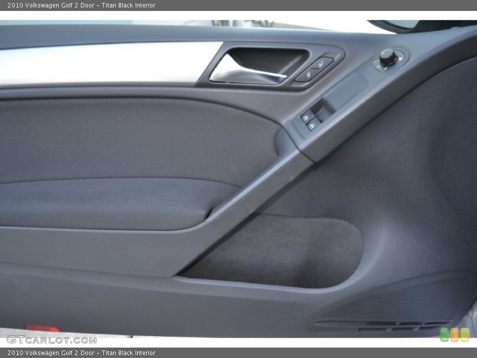Titan Black Interior Door Panel for the 2010 Volkswagen Golf 2 Door #76019977