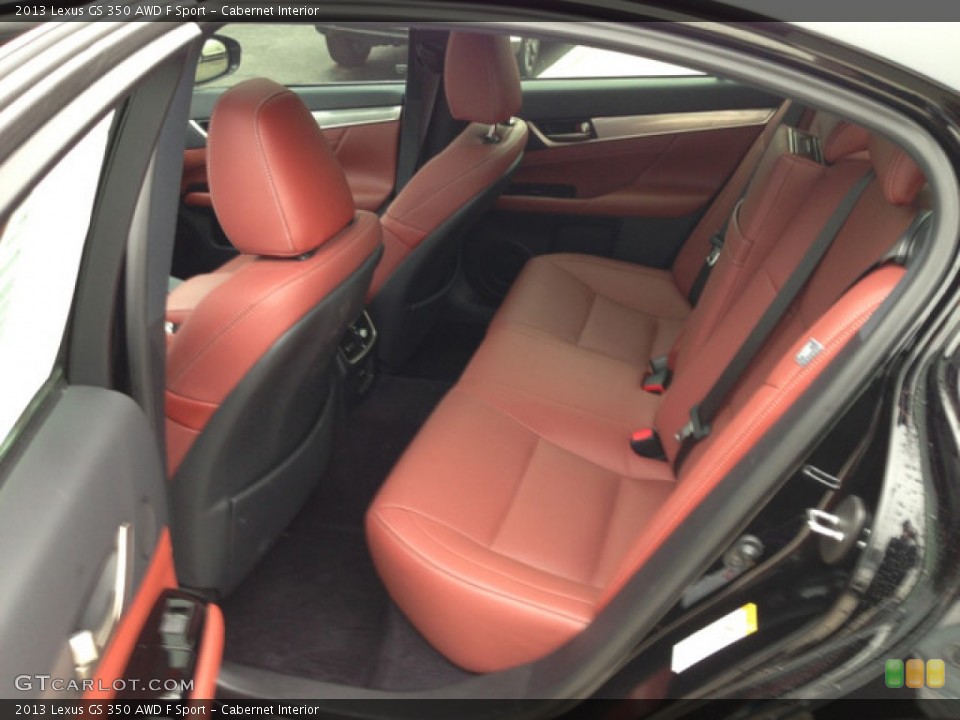 Cabernet Interior Rear Seat for the 2013 Lexus GS 350 AWD F Sport #76021568